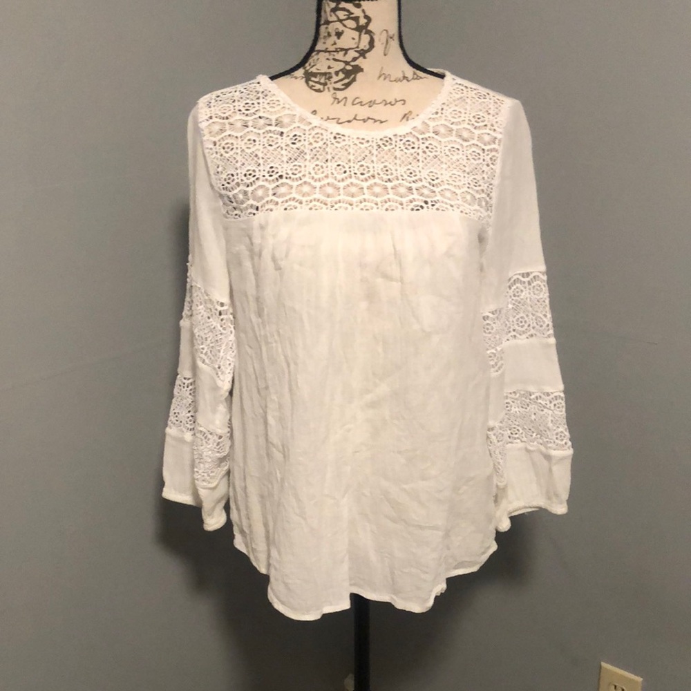 Elegant White Old Navy Blouse